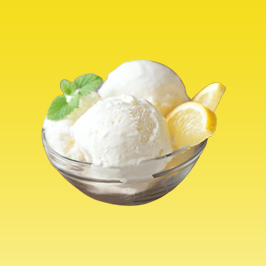 sorbetto with three scoop